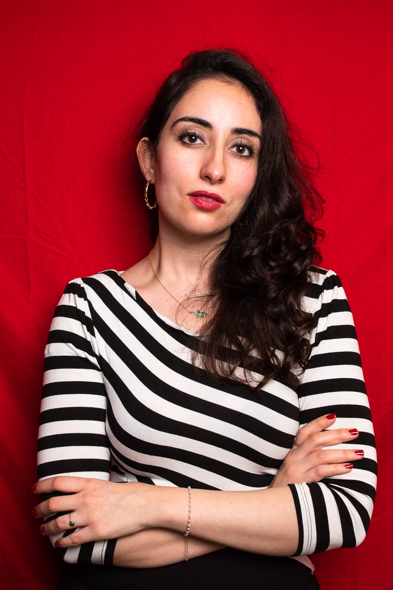 Portrait of Refugee Mira Naddaf