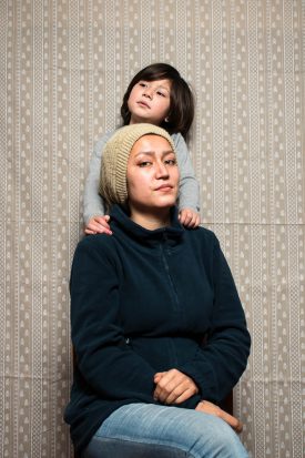 Portrait of Setayesh Rezayi with her daughter